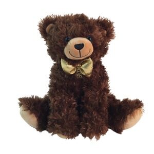 Ben Bridge Benny Bear XXXIX 2025 Plush 9" Brown Gold Bow Tie Zipper Pocket